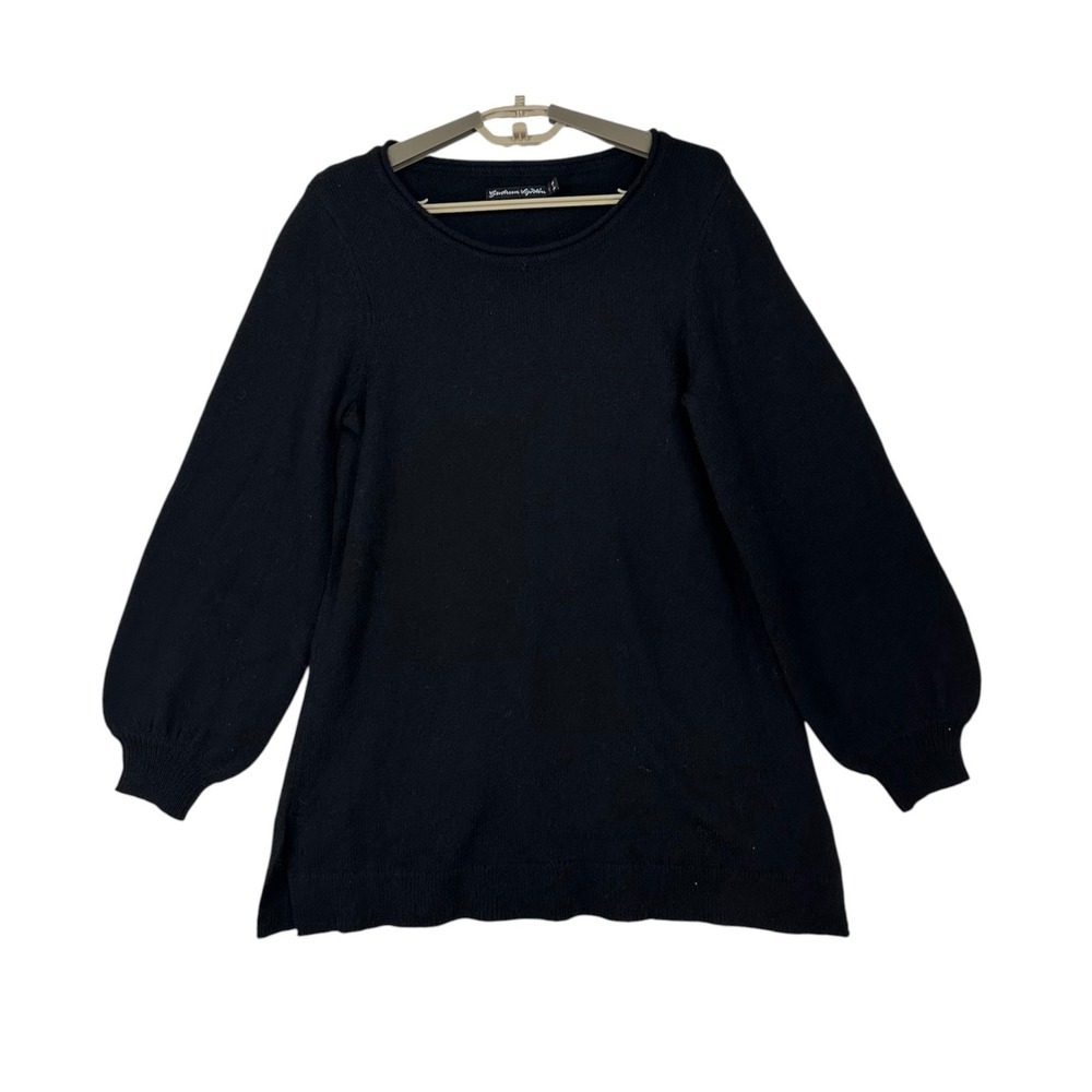 Gudrun Sjoden Balloon Sleeve Tunic Sweater Small Organic Cotton/Alpaca/Wool